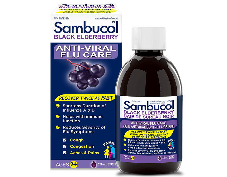 Black Elderberry Syrup to Boost Immunity and Cold & Flu Relief - Sambucol