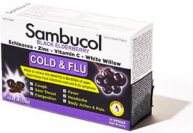Black Elderberry Capsule to Boost Immunity and Cold & Flu Relief - Sambucol
