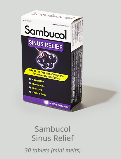 Sambucol Sinus Relief - 30 tablets (mini melts)